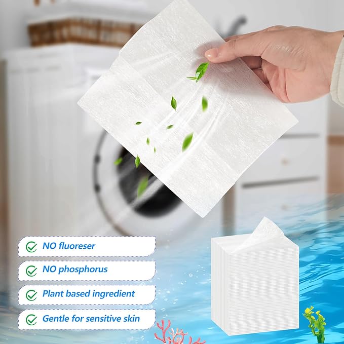 Heigble 600 Count Dryer Sheets Bulk Fabric Softener Sea Salt Scent Dryer Sheets Naturally Softens and Removes Static Cling, Ideal for Large Households, Sensitive Skin