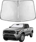 Econour Windshield Sun Shade for Toyota Tacoma 2016-2025 2026 Accessories 2Dr 4Dr Pickup Truck, Custom Fit Car Front Window Sunshade Sun Visor Protector Foldable Blocks UV Rays Keep Car Cooler