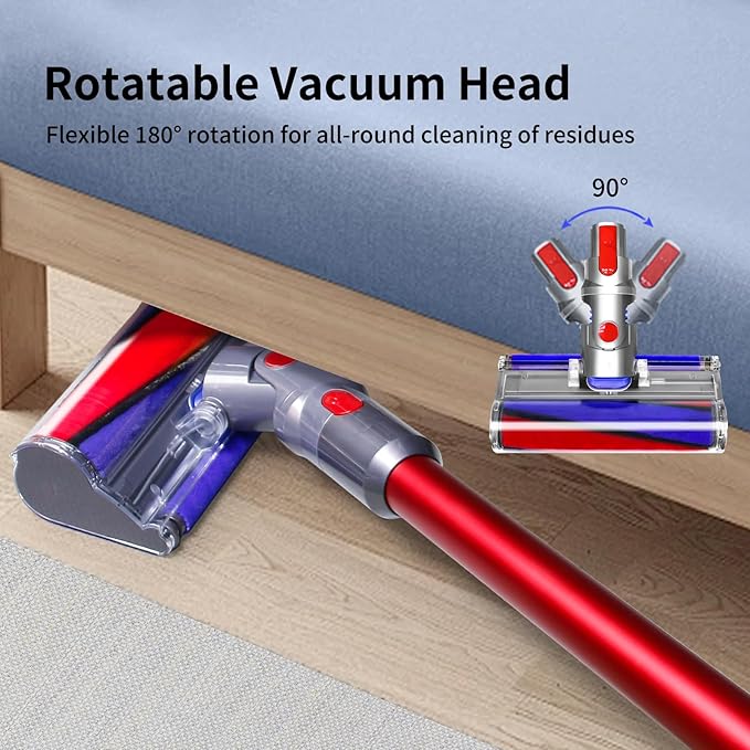 Soft Roller Cleaner Head Compatible with Dyson Cyclone V10 Absolute,V10 Animal,V10 Total Clean +,V11 Cordless Vacuum Cleaners,Vacuum Head Replacement Suitable for Hard Floor