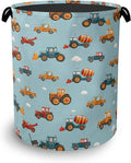 Cute Cars Laundry Basket,Foldable Oxford Cloth Tote Bag Laundry Hamper Clothes Storage Bucket Organizer for Bedroom Laundry Storage Dormitories 16" x 20.8"