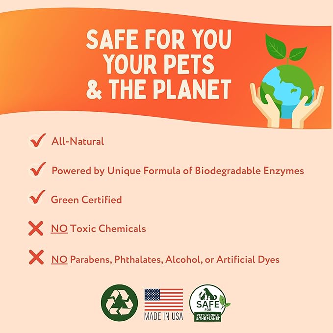 Wee Away X2 Ultra-Concentrated Stain & Strong Odor Eliminator, Enzyme Cleaner, Pet Odor Eliminator for Home - Dog Urine Destroyer - Carpet Cleaner Spray, Natural Scent, 16 fl oz