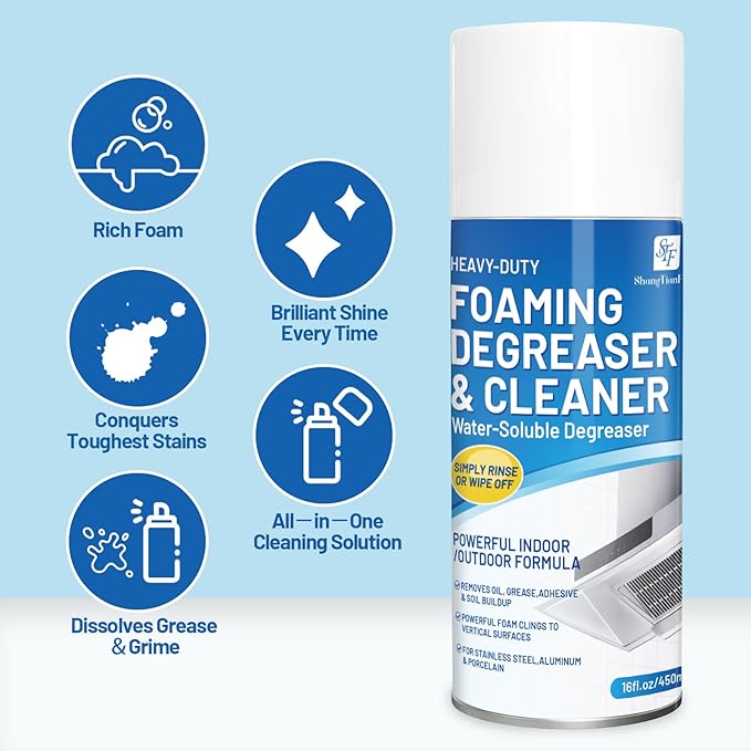 STF ShangTianFeng Heavy-Duty Oven/Grill/Microwave oven Cleaner-（17 FL Oz，pack of 2 -Removes tough baking grease and food spills from the surface safely