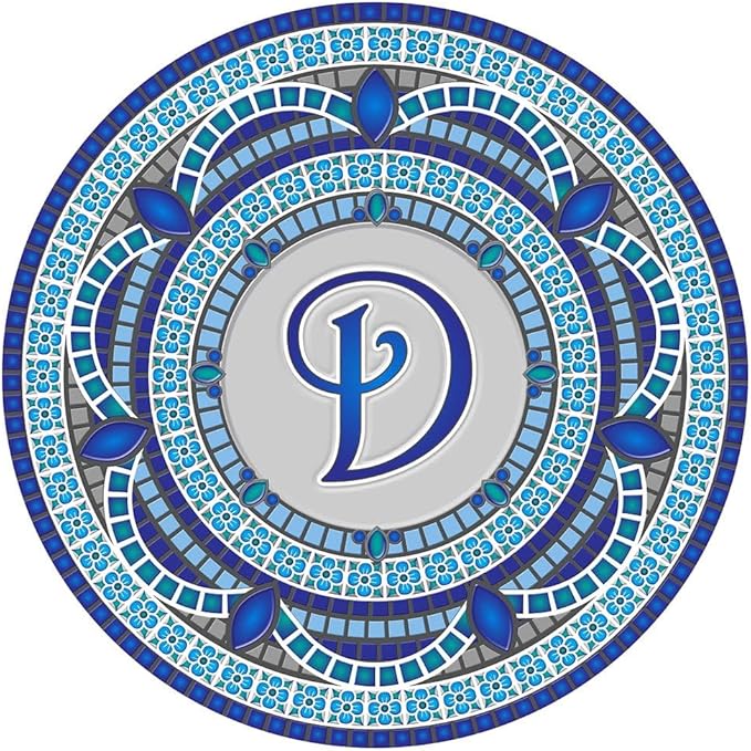Skip's Garage Custom Monogram Decorative Pool Art - Mosaic Pool Art - Choose Your Size & Personalization - Easy Drop-in Installation