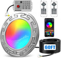 60FT 10Inch 60W Led Smart Pool Lights for Inground Pool with 3 Control Way (App/Remote/Controller), Led Color Changing Underwater Swimming Pool Light for 10" Large Wet Niches