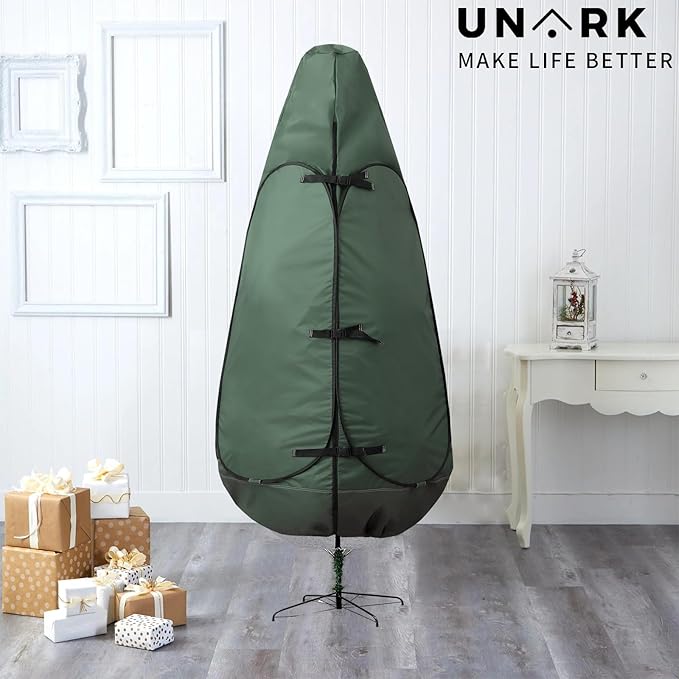 Christmas Tree Bag 9 Ft Large Christmas Tree Storage Bag 9 Foot Tree, Christmas Tree Cover For Upright Storage with Reinforced Handles