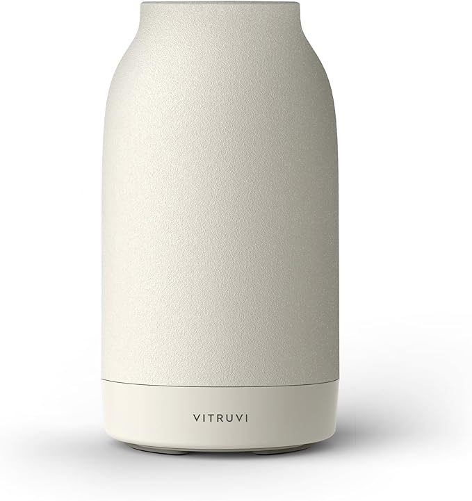 Vitruvi Air Cordless Diffuser – Portable Ultrasonic Aroma Diffuser, Waterless Cold-Air Technology, Up to 18-Hour Runtime, Whole-Room Scent Coverage, Sleek Minimalist Design
