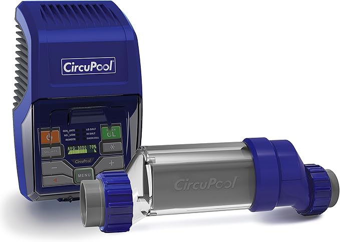 CircuPool RJ45+ Complete Salt Water Chlorination System for Swimming Pools | Titanium Cell & 7 Year Manufacturer Warranty | No DIY Install Penalty.