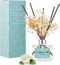 L'odeur Vill Reed Diffuser Set, 6.7 oz(200ml) Gardenia Scented Diffuser with 6 Oil Diffuser Sticks, Home Fragrance Essential Oil Reed Diffuser for Home Large Rooms Bathroom Shelf Decor