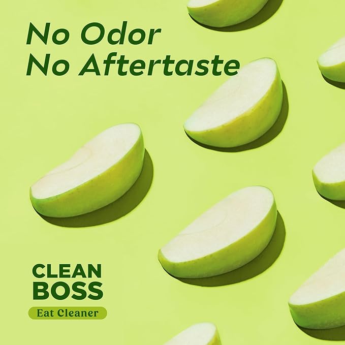 CleanBoss Eat Cleaner Fruit + Veggie Wipes - 32 Count, Pack of 2 - Removes Harmful Residue - Keeps Produce Fresh Up to 5X Longer - Vegan, Gluten Free - 64 Wipes Total