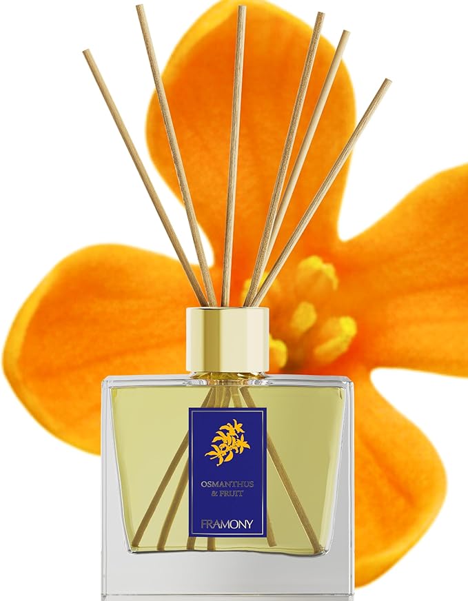 Osmanthus & Fruit Reed Diffuser - Golden Hour Luxury Hotel Scent, Sun-Drenched Apricot & Peony Floral, Exotic Boutique Home Fragrance, 6.4 fl oz(Osmanthus & Fruit)