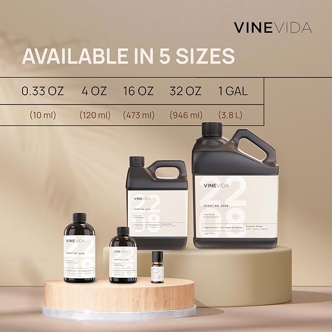 VINEVIDA [4oz] Scent No.2202 Fragrance Oil for Candle Making and Soap Making - Premium Candle Scents for Soy Candles