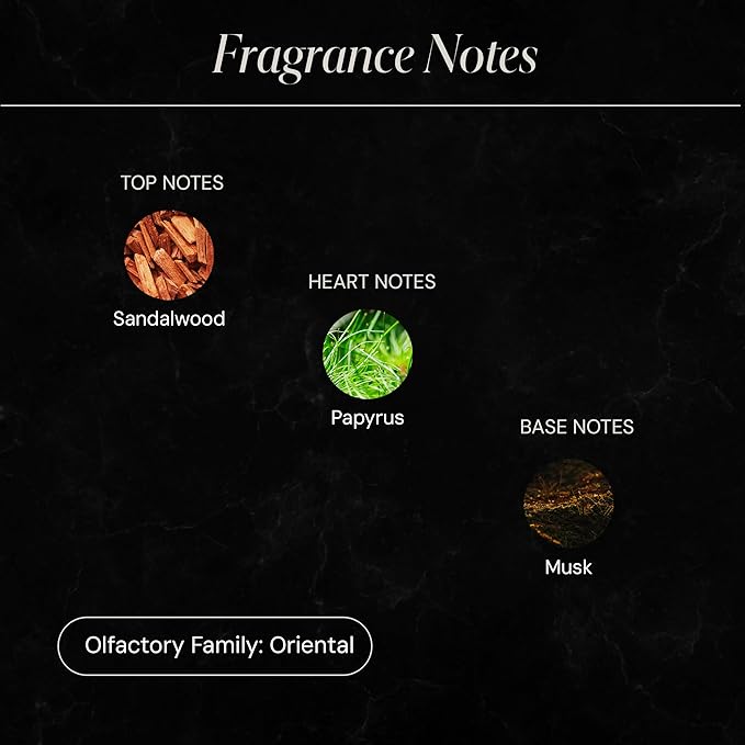SCENTEMOTION Santal Essential Oils for Diffuser | Aromatherapy Fragrance Oil with Notes of Sandalwood, Musk, & Papyrus | Luxury Scent Oil | 4.05 fl oz, 120ml