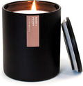 Calyan Wax Co. Rose & Peony Scented Candle - 75 Hour Burn - Luxury Non Toxic Soy Wax Candles - Long Lasting Black Tumbler Jar Candle for Home - 10.2oz
