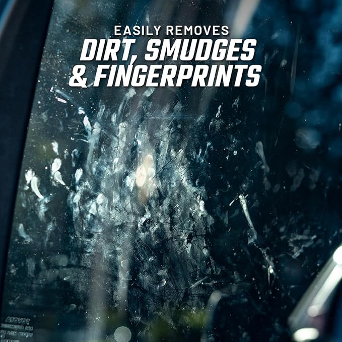 Slick Products Streak-Free Glass Cleaner – Ammonia-Free Window, Mirror, Chrome & Tint Cleaner – Removes Dirt, Smudges & Fingerprints – Ready-to-Use – 64 oz.