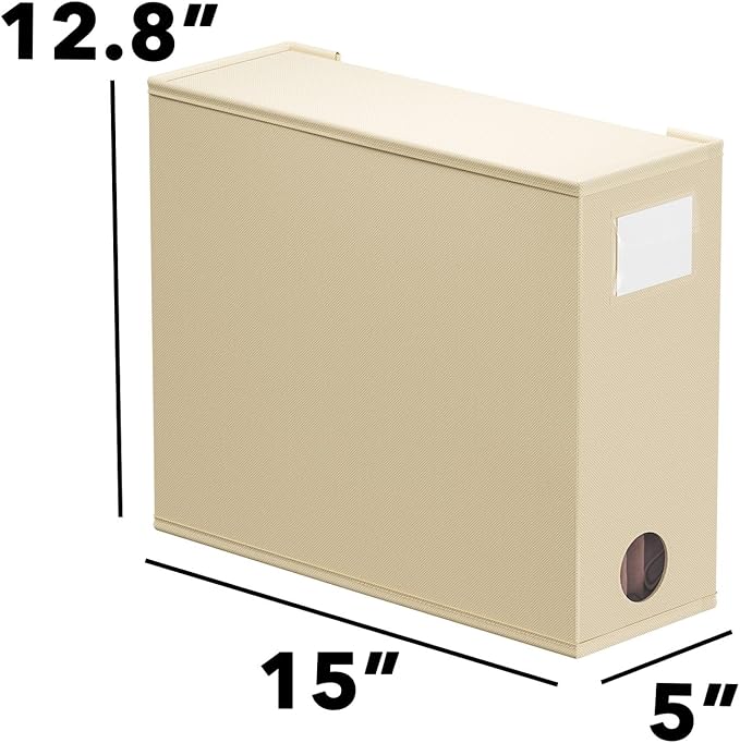 SpaceAid 5 Pack Bed Sheet Organizers and Storage, Foldable Sheet Organizer for Linen Closet, Sheets Set Folder Keeper with Window XL (Queen & King Size) Organizing Bedding Container, Beige