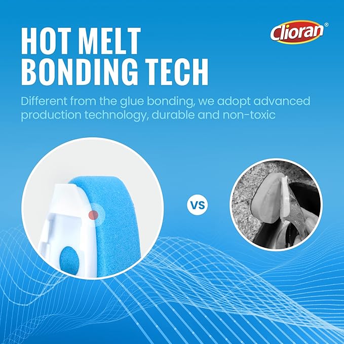 Clioran Leak Proof Dishwand Refills with Scrub Dots,Non Scratch Sponge Heads for Dish Wand,20% Thicker Heavy-Duty Scrubber Replacement,Fits Most Handles,Works with All Dish Soaps,Ideal for Kitchen