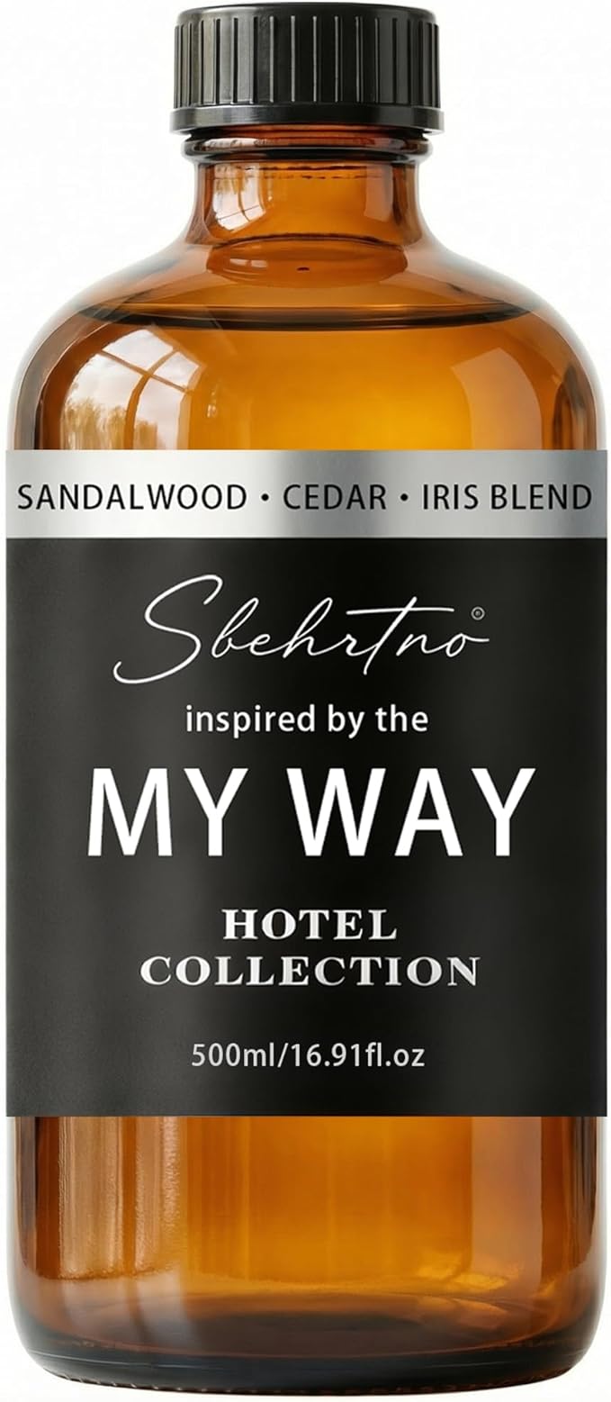 My Way Diffuser Oil – Luxury Hotel Collection, Inspired by Five-Star Resort Scents – Sandalwood, Cedar & Iris (16.9 Fl Oz (Pack of 1))