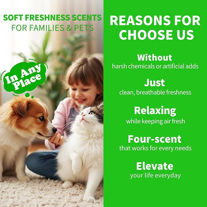 4 Pack Odor Eliminating Candles Set - Eliminates 95% of Pet, Bathroom, Food & Other Smells - Hand Poured Non-Toxic Soy Candle, Air Freshing Scent of Lavender/Orange/Mint/Cotton - Gifts Set for Women