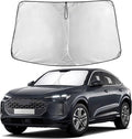 EcoNour Windshield Sun Shade Compatible for Audi Q5 2018–2025 | Luxury SUV Front Window Sunshade | Foldable Sun Visor Protector | Blocks UV Rays & Keeps Cabin Cool