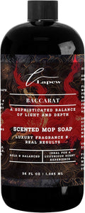 Lapew Baccarat Scented Mop Soap Concentrate 36 oz | Premium Fragranced Floor Cleaner | Streak-Free | Hard Floor Cleaning Solution | Eco Friendly | Made in USA (Enchanted Rouge)