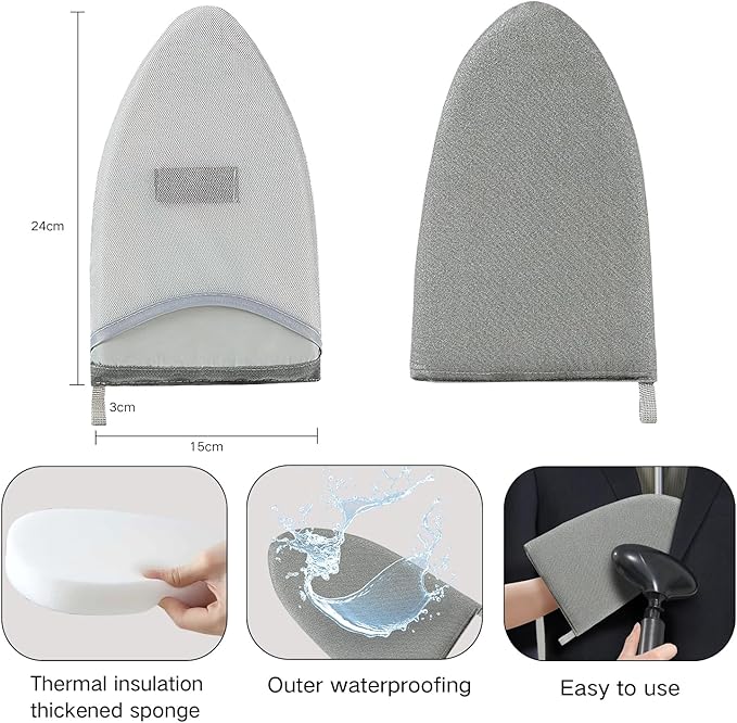 Garment Steamer Rack & Garment Ironing Glove for Steaming Clothes, Clothes Steam Rack, Adjustable StandingGarment Hanger Handled Mini Ironing Board, Hanging Steamer Ironing (Gloves + Clothes rack)