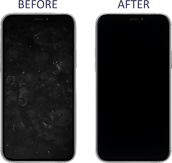 Lit Screen Cleaner Spray Kit (80 mL) + Microfiber Cloth — for Phone, iPad, Tablet, Laptop, Monitor, TV, Camera Lenses & Eyeglasses — Streak-Free, Alcohol-Free & Ammonia-Free, Travel Size