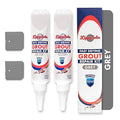 ZippySolve Tile Grout, Repair Kit, 2 Pack Grout Filler, Restore & Renew Tile Joints Line, Fast Drying Tile Grout Paint Squeeze Tube for Bathroom Shower Kitchen Floor, Waterproof (17.6 oz, Grey)