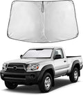 EcoNour Windshield Sun Shade Compatible for Toyota Tacoma 2005-2015 Front Window Sunshade Foldable Sun Visor UV & Heat Blocking Protection