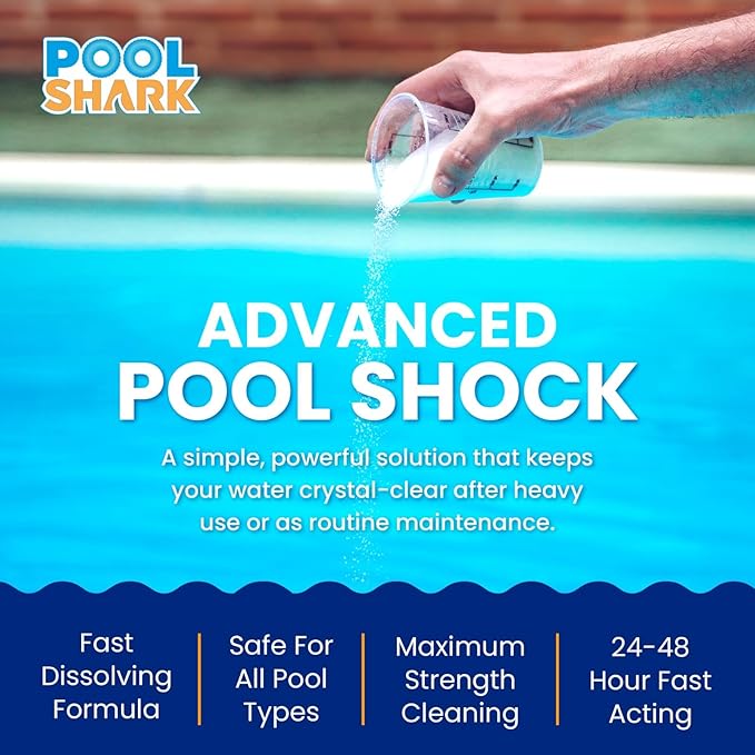 Chlorine Granules Swimming Pool Shock 2lbs Bucket Pool Chlorine for Inground and Above Ground Pool Treatment Saltwater (2lbs)
