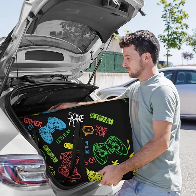 Extra Large Storage Bag with Zipper 54 Gallon Moving Bags Heavy Duty Christmas Tree Storage Bag Packing Bags for Moving, Storage Totes Duffle Bag Waterproof Containers for Organizing (Game Controller)