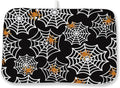 Halloween Dish Drying Mat 18 x 24 Inch Spider Web Drying Mat for Kitchen Counter Absorbent Spiders Black Dishes Dry Pad for Drainer Rack Kitchen Fast Dry