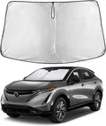 EcoNour Windshield Sun Shade for Nissan Ariya EV 2023–2025 | Front Window Sunshade | Foldable Car Sun Protector | Blocks UV Rays & Keeps Interior Cooler