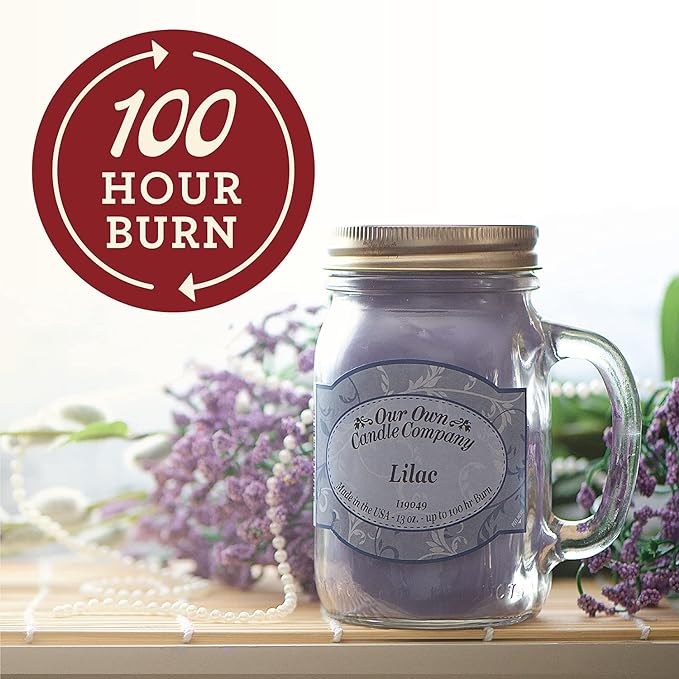 Our Own Candle Company, Hot Buns Scented Mason Jar Candle, 100 Hour Burn Time, Made in The USA - 13 Ounces