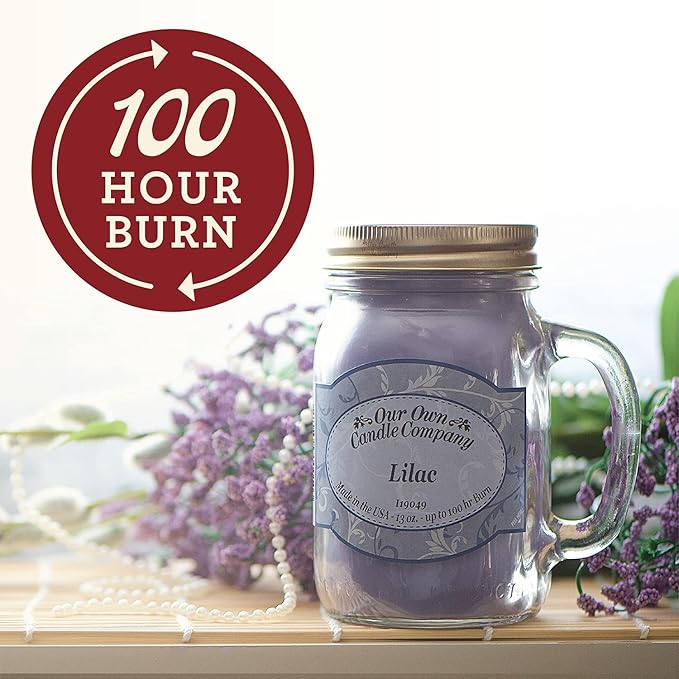 Our Own Candle Company, Pineapple Punch Scented Mason Jar Candle, 100 Hour Burn Time, 13 Ounces