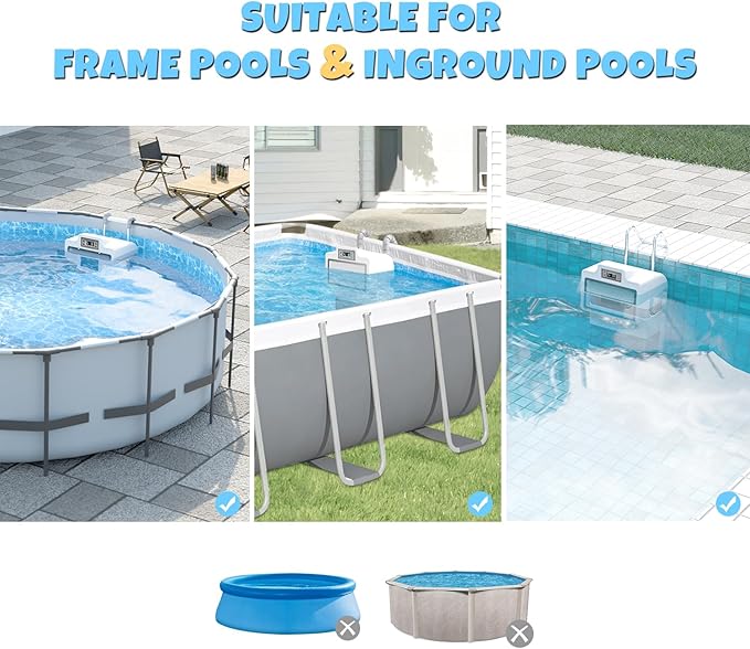 Swim Current Machine for Pool, 1500GPM Endless Pool Swimmer for Above Ground Pools - 1-9 Grade Adjustable Current Swim Jet for Home Indoor/Outdoor Swimming Pool Exercise, Lap Training & Family Fun