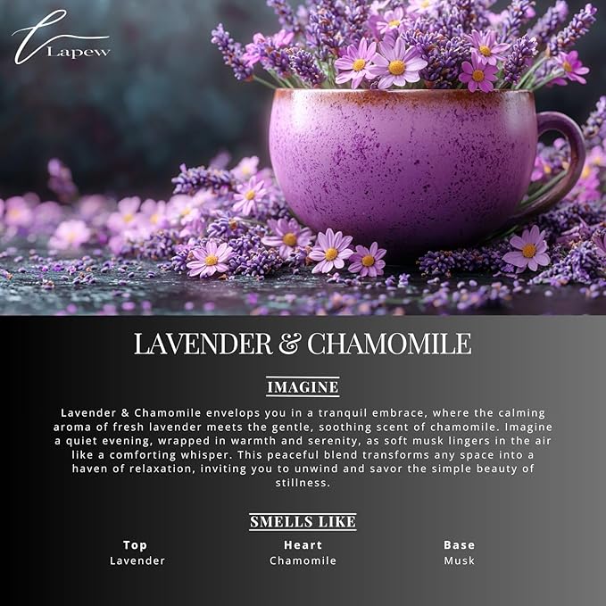 Lapew Lavender Chamomile Scented Mop Soap Concentrate 36 oz | Premium Fragranced Floor Cleaner | Streak-Free | Hard Floor Cleaning Solution | Eco Friendly | Made in USA