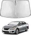 EcoNour Windshield Sunshade for Nissan Sentra 2007–2012 | Custom Fit Front Window Sun Shade | Blocks Harmful UV Rays & Reduces Heat | Foldable Sun Visor with Storage Pouch
