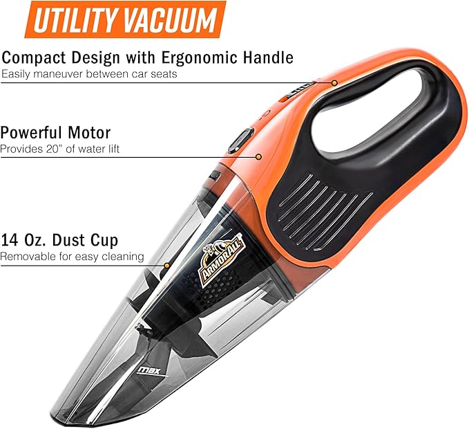 Armor All AA07V1 0902 Handheld Car Vac, Orange