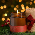 Bia Candle Co Soy Blend Candle, Spruce Berries & Sweet Orange Peel with Cinnamon, Clove & Nutmeg Over Pine & Vanilla – Clean Burn, Lead-Free Cotton Wick – Holidays, 7 oz