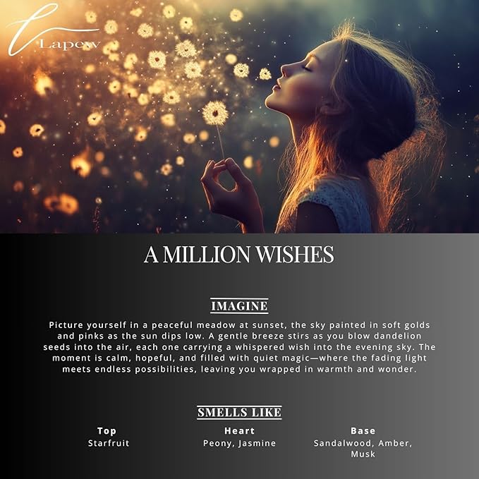 Lapew A Million Wishes Scented Mop Soap Concentrate 36 oz | Premium Fragranced Floor Cleaner | Streak-Free | Hard Floor Cleaning Solution | Eco Friendly | Made in USA (A Thousand Wishes)