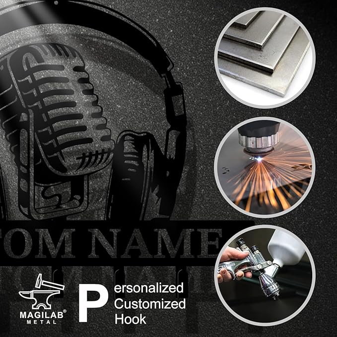 Personalized Custom Music Wall Hooks,Metal Music Room Art Clothes Hooks,Metal Music Wall Home Storage Decorative,For Front Door, Hallway, Kitchen, Bedroom,Keys,Hats (Style I)
