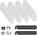 28+28 Pack Cat Water Fountain Filters, Pet Water Fountain Filters Replacement for Dog/Cat Stainless Steel Fountain 108oz/3.2L& 67oz/2L, 10 Months Set to Keep Drinking Fresh