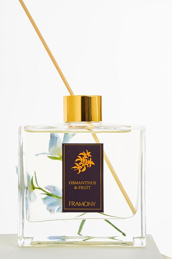 Osmanthus & Fruit Reed Diffuser - Golden Hour Luxury Hotel Scent, Sun-Drenched Apricot & Peony Floral, Exotic Boutique Home Fragrance, 6.4 fl oz(Osmanthus & Fruit)