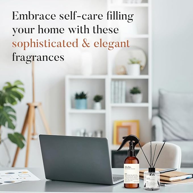 Dusa Baies Room Spray - 4 fl oz - Ultimate Home Fragrance, Bed Room Essentials & Soothing Fabric - Natural Air Freshener & Linen Mist for Home - Eco-Friendly Odor Eliminator w/Aromatherapy