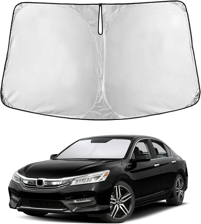 EcoNour Windshield Sunshade for Honda Accord 2013–2015 2016 2017 Sun Visor for Front Windshield & Window Sunshade Cover, UV Heat Blocker & Protector, Car Accessories