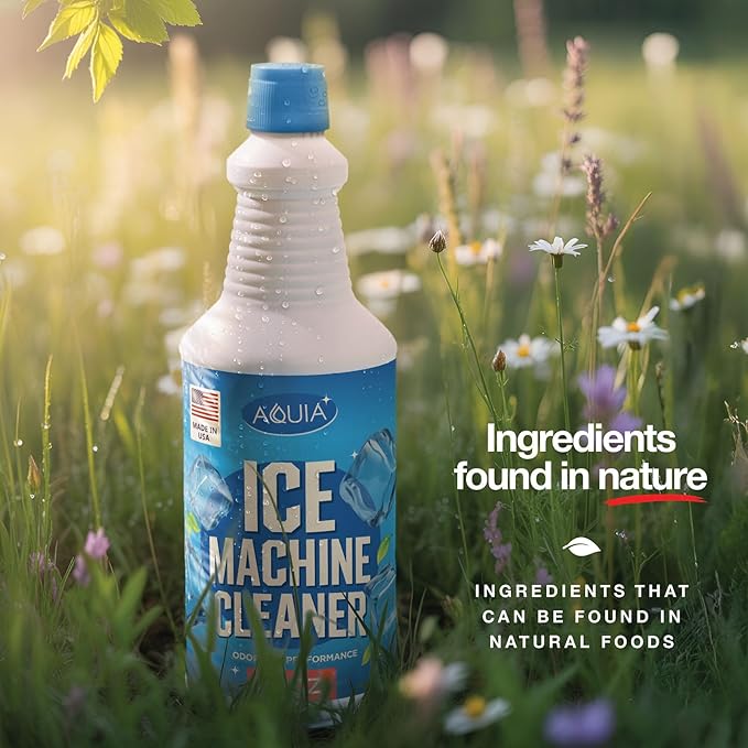 Ice Machine Cleaner and Descaler 32oz 2-Pack | Ice Maker Cleaner for All Brands; Opal, Scotsman, Manitowoc, Affresh, Active, etc. Countertop Icemaker Cleaners Solution | Icemaker Cleaners and Descaler