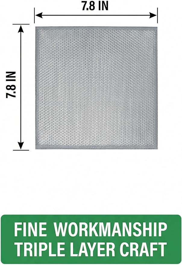 Non Scratch Wire Dishcloth, 12 Pack 7.8x7.8 Inch Wire Dishwashing Rag - Washable & Quick-Drying Cleaning Pads Steel Scrubber for Cookware, Sinks, Dishes, Stove Tops, Multi-Surface Safe