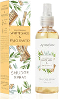 White Sage & Palo Santo Smudge Spray by Aromafume | 100ml/3.3 oz | Sage Spray for Cleansing Negative Energy & Protection | Non-Toxic | Room Spray for Spiritual Cleansing, Smokeless Sage Smudging