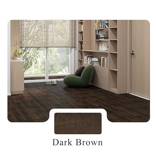 MULGREAT Peel and Stick Floor Tile, Waterproof Self Adhesive Vinyl Flooring 5-Pack Samples, Wood Grain Hard Core Easy DIY 6x4 inch Mini Pieces (Sample)