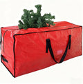 Christmas Tree Storage Bag with Double Zipper- Fits Up to 7.5 ft Holiday Xmas Disassembled Trees – Moisture Proof Protection for Holiday Decor,Red